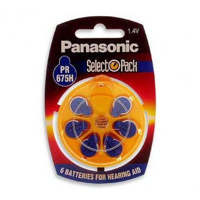 Pilas botón audífono PANASONIC  (pack de 6 Uds)